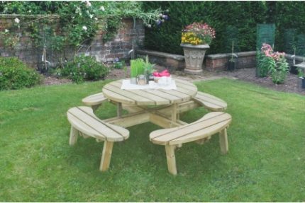 Circular Picnic Table Pressure Treated 2060 x 720 x 2060mm