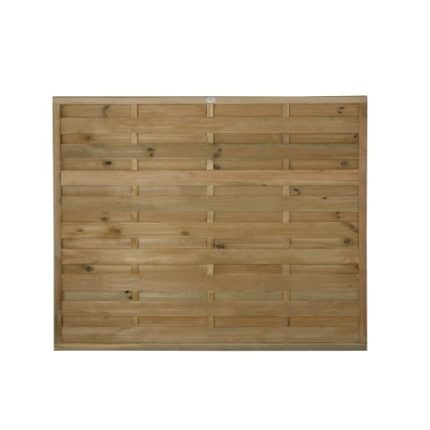 Pressure Treated Europa Plain Fence Panel 1.8m x 1.5m - Pack of 5