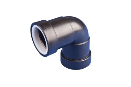 Wavin Osma Waste push-fit bend 87.5° 40mm black