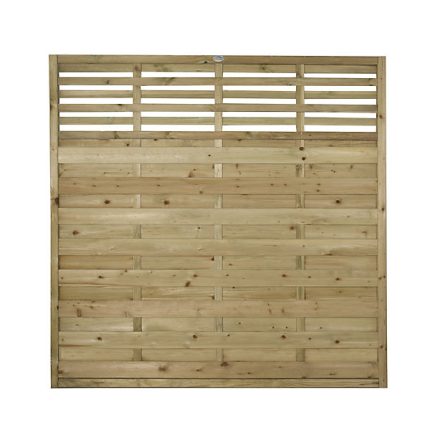 Forest Garden 1.8m x 1.2m Pressure Treated Decorative Kyoto Fence Panel - Pack of 3