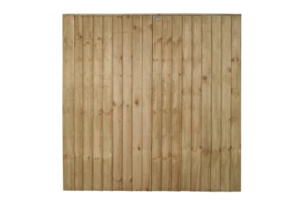 6ft x 6ft (1.83m x 1.85m) Pressure Treated Vertical Board Fence Panel Pack