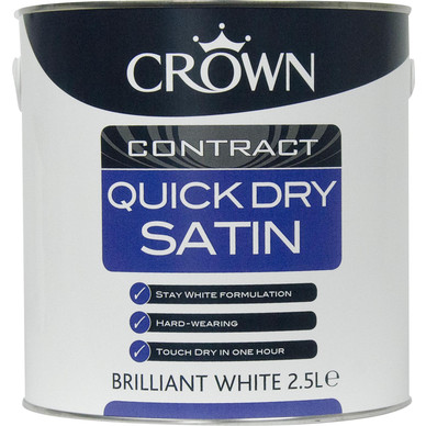 Crown Contract Quick Dry Satin 2.5L Brilliant White