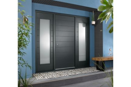 Oslo External Oak Veneer Door 1981 x 838 x 44mm and Frame with 2 Side Lights 457mm Left and Right Hand
