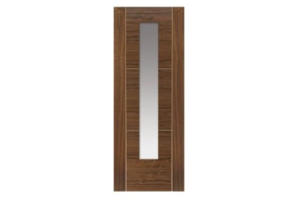 JB Kind Walnut Mistral Prefinished Glazed Internal Door 1981 x 686 x 35mm