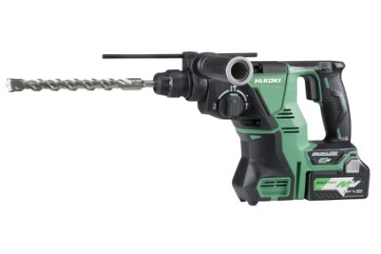 Hikoki 36V Multivolt Rotary Hammer Drill 28mm SDS-PLUS 2 x 2.5AH LI-ION Batteries DH36DPAJRZ