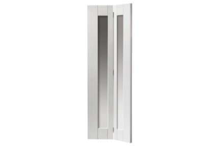 Jb Kind White Axis Primed Glazed Bifold Internal Door 1981 x 762 x 35mm