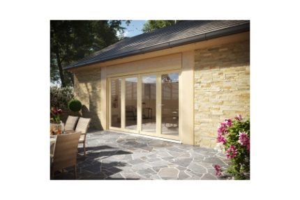 54mm Unfinished External Sliding Folding 3000mm Door Set