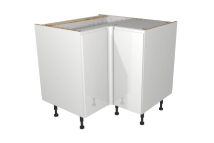 Self Assembly Kitchens Madison White 925mm Highline Corner Base (CB925HL0)