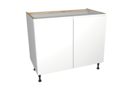 Self Assembly Kitchens Madison White 1000mm Highline Base (B10HL0)