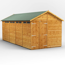 18 x 8 Power Apex Double Door Security Shed