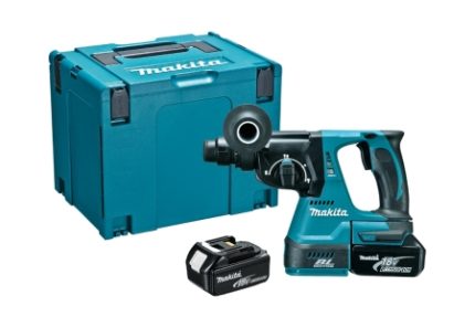 Makita DHR242RMJ 18V SDS+ Brushless Rotary Hammer Drill with 2 x 4AH Batteries