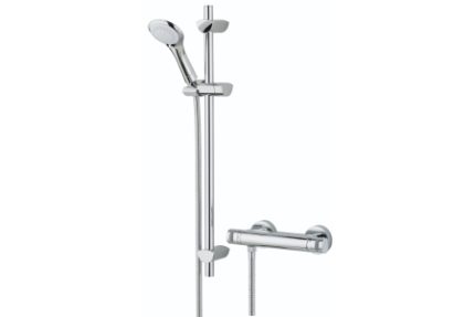 Bristan AR2 SHXMTFF C Artisan Thermostatic Surface Mounted Bar Shower Valve with Adjustable Riser & Fast Fit Connections