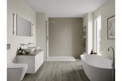 Multipanel Linda Barker Bathroom Wall Panel Hydrolock 2400 x 900mm Stone Elements 8831