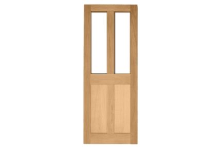 Solid Oak External Door 4 Panel Glazed External Door Custom size