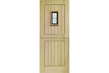 Chancery Oak Veneer Stable Triple Glazed External Door