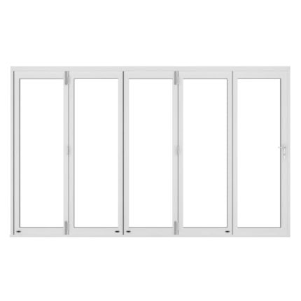 Slimline External Pre-finished White Bifold Door Set