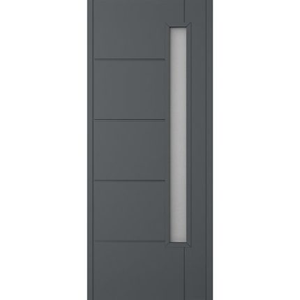 Stockholm Ultimate External Front Grey Hardwood Veneer Door