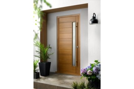 Stockholm External Oak Veneer Door 1981 x 762 x 44mm and Frame