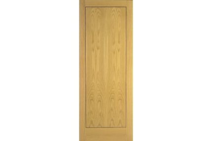 Flush Oak Veneer 1 Panel Internal Door