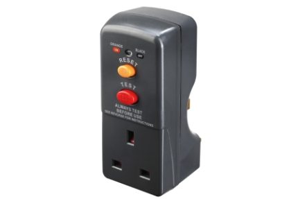 Masterplug 13A Plug RCD Safety Adaptor 3120W 240V AC