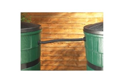 Straight Ltd Water Butt Linking Kit Black 0.5m