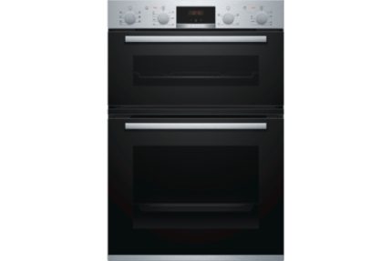 Bosch Series 2 Built in Double Oven with LED Display 96cm Stainless Steel - MHA133BR0B