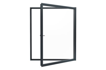 Aston Architectural Aluminium Heritage Side Hung Frame 47 x 1000 x 500mm - Black