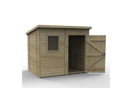 Timberdale 8 x 6 Pent Shed - Installed
