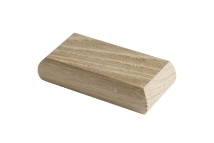 Richard Burbidge White Oak Half Square Newel Cap 90mm
