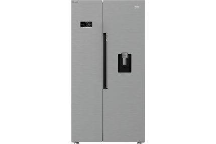 Beko American Style Side By Side Fridge Freezer with LED Display Stainless Steel 980mm - ASD2442VPS