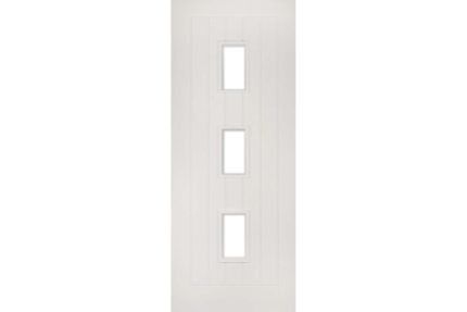Deanta Ely White Primed Glazed 3L Door 1981 x 762 x 35mm