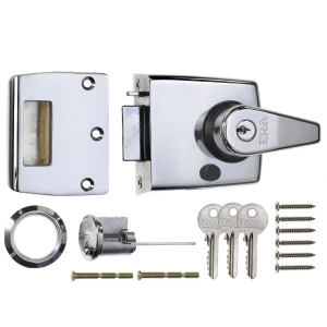 Firestop Zen Lever Latch Polished Chrome