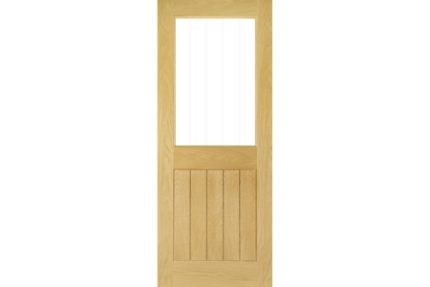 Deanta Ely Prefinished Oak Glazed 1L Door 2040 x 826 x 40mm