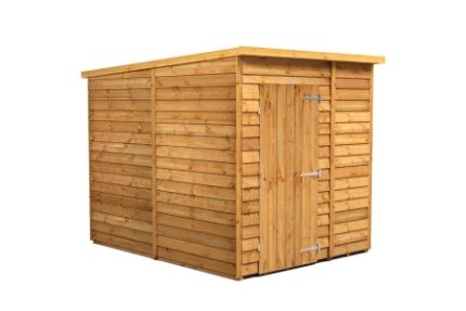 6 x 8 Power Overlap Pent Windowless Shed