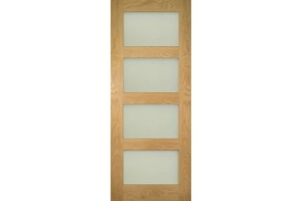 Deanta Coventry Unfinished Oak Glazed 1981mm x 686mm x 35mm