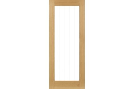 Deanta Ely Prefinished Oak Glazed 1 Lite Full 2040mm x 726mm x 40mm