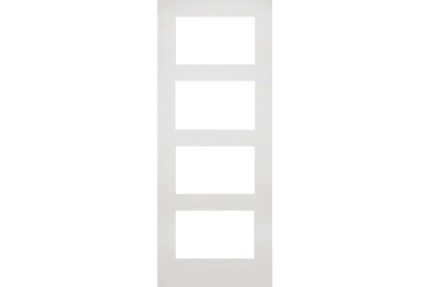 Deanta Coventry White Primed Glazed Fire Door 30m 1981mm x 838mm x 45mm