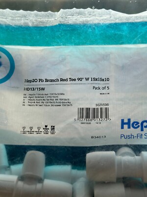Hep2O HD13/15W Branch Reduced Tee 15x15x10mm