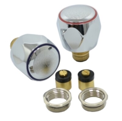 4Trade Chrome Basin/Sink Tap Heads
