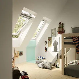 VELUX Solar Centre Pivot Roof Window White Painted 940mm x 1400mm Triple Glazed GGL PK08 206630